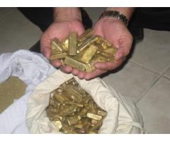 TRADE OF GOLD DUST AU 22 CARATS + AND BARS